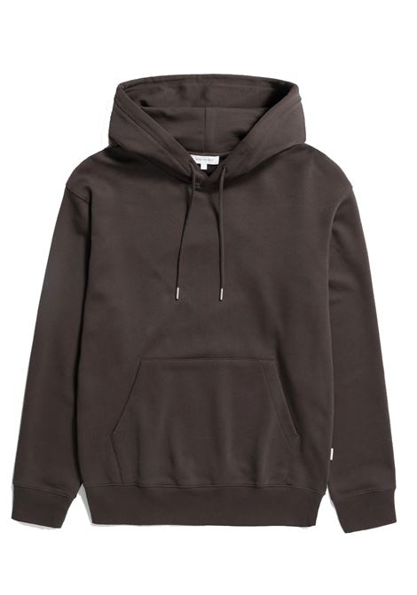 norse standard hoodie man dark brown NORSE PROJECTS | N20-13729024